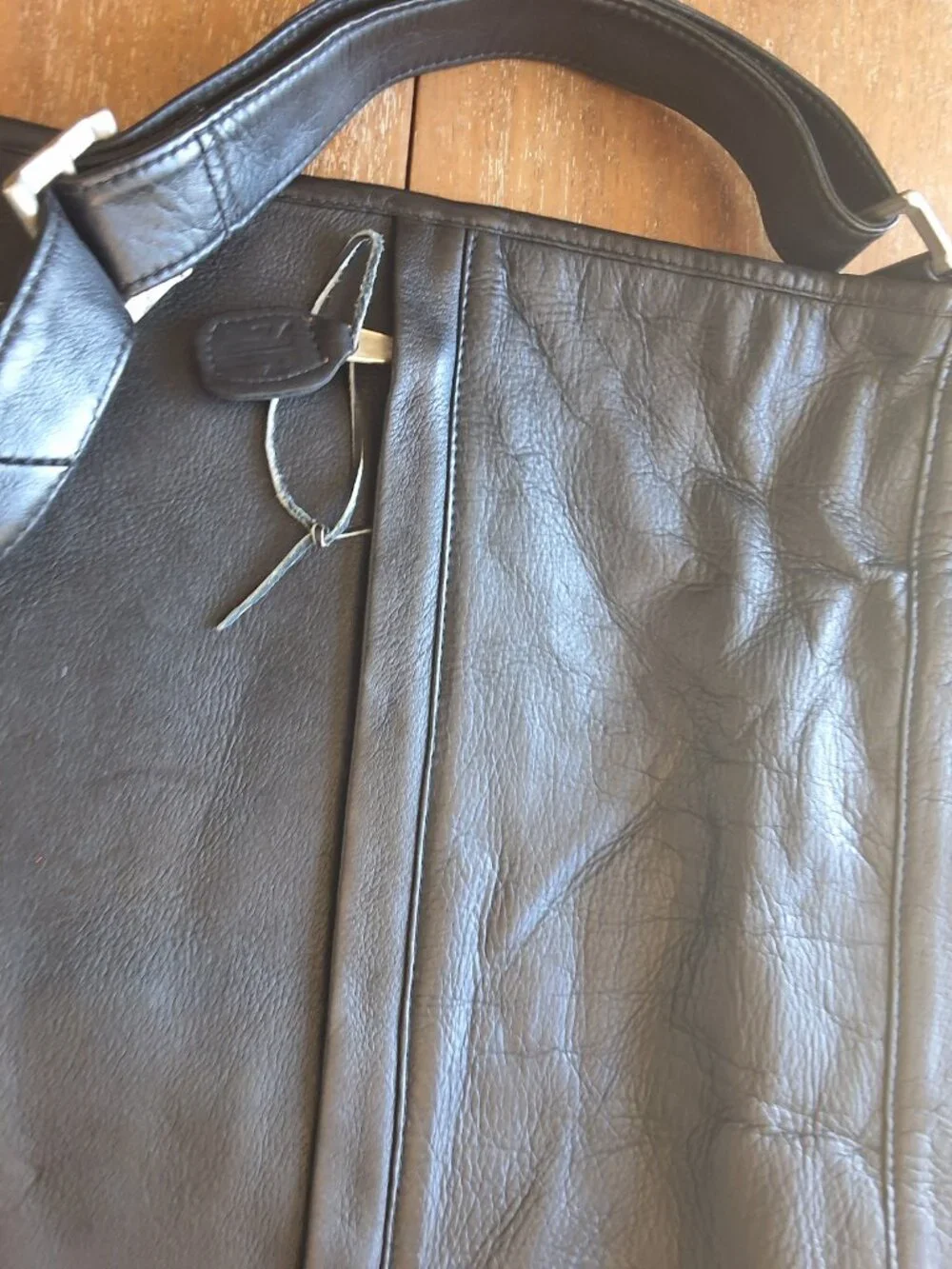 Frye Black Leather Messenger Bag Briefcase